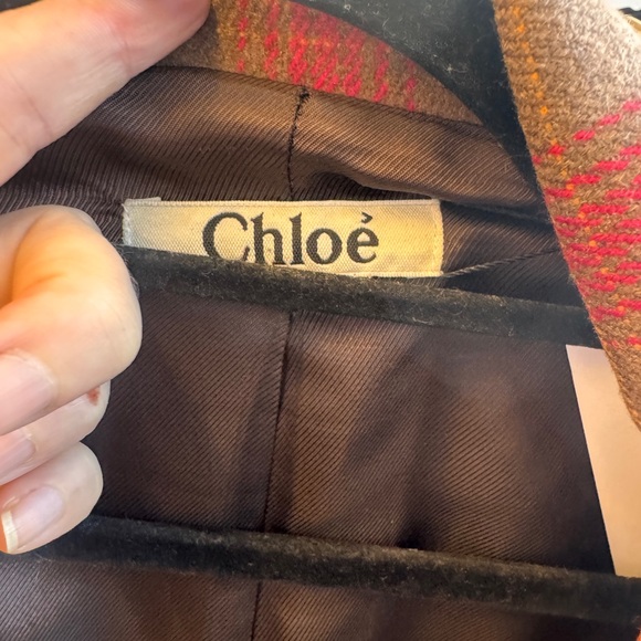 Chloe Plaid Jacket - Brown and red - Picture 4 of 4